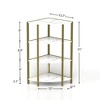 LIVAREEmlen 4-Tier Corner Open Shelf,Bookcase Freestanding Shelving Unit,Plant Stand Small Bookshelf for Living Room,Home Office,Kitchen,Small Space - 3 of 4
