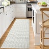 Washable Modern Plaid Area Rug, Low Pile Non-Slip Geometric Soft Carpet, Stain Resistant Checkered Rug for Living Room, Bedroom, Office, Kitchen - 3 of 4