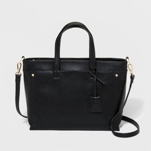 Two Layer Satchel Handbag - A New Day Black, Women