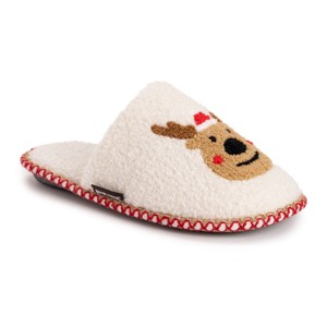 MUK LUKS Women's Punch Needle Scuff Slipper - 1 of 4