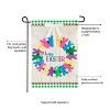 Evergreen Colorful Bunny Wreath Garden Applique Flag 12.5 x 18 Inches Indoor Outdoor Decor - 3 of 4