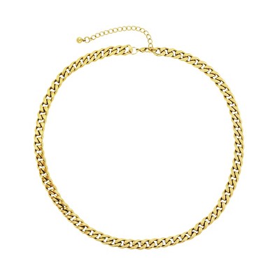 Slate by Rebl Cuban Link Chain Necklace  Stainless Steel