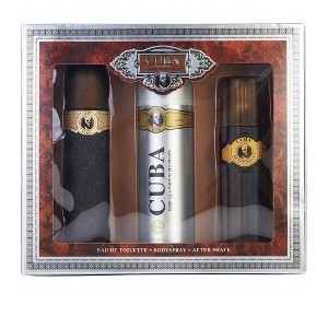 Cuba Gold by Cuba for Men - 3 Pc Gift Set 3.3oz EDT Spray, 6.6oz Deodorant Spray, 3.3oz After Shave - 1 of 1