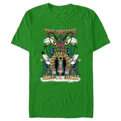 Men's Dr. Seuss The Grinch Got A Wonderful Awful Idea T-shirt : Target