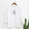 Simply Sage Market Embroidered Washington Coast Flower Garment Dyed Sweatshirt - 2 of 4