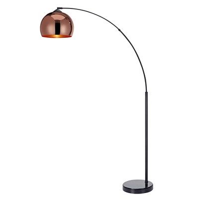 rose gold and black lamp