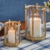 Park Designs Bamboo Cast Metal Pillar Holder - 2 of 4