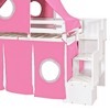NicBex Full/Twin Size Loft Bed with Castle Tent & Tower,Playful & Sturdy Wooden Twin Loft Bed for Kids - 4 of 4