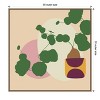 Amanti Art Mod Potted Plant 1I by Jen Bucheli Framed Canvas Wall Art - 3 of 4