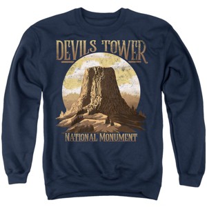 Men's Devils Tower National Monument Circle Crewneck Sweatshirt - 1 of 4