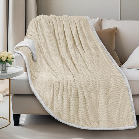 Superior Ultra-Plush Fleece Blankets, Thick, Cozy and Warm Premium Quality  Fleece, Velvety Soft Bed Blankets and Throws, Throw, White