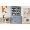 NicBex Modern Freestanding Tall Kitchen Pantry Sideboard Cabinet with Storage, Faux Marble Top, Cupboard Buffet Cabinet for Dining Room - 2 of 4