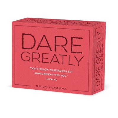 2022 Box Calendar Dare Greatly - Willow Creek Press