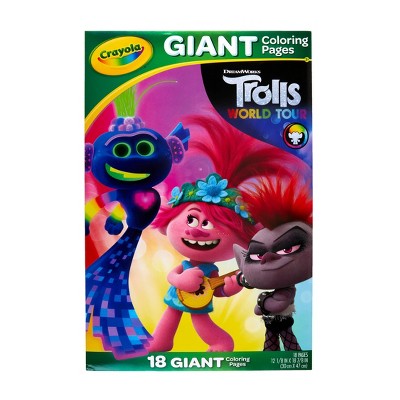 Crayola Giant Coloring Pages - Trolls 2