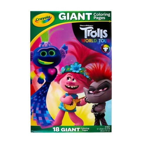 Crayola Giant Coloring Pages Trolls 2 Target