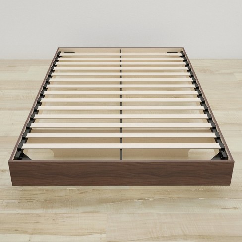 Alibi Full Size Platform Bed Walnut   Nexera : Target