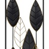 HomeRoots Set of Two Black and Gold Metal Hanging Dimensional Sculpture - 4 of 4
