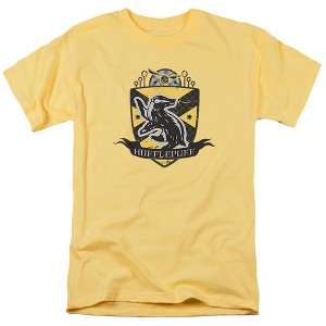 Men's Harry Potter Hufflepuff Quidditch Crest T-Shirt - 1 of 4