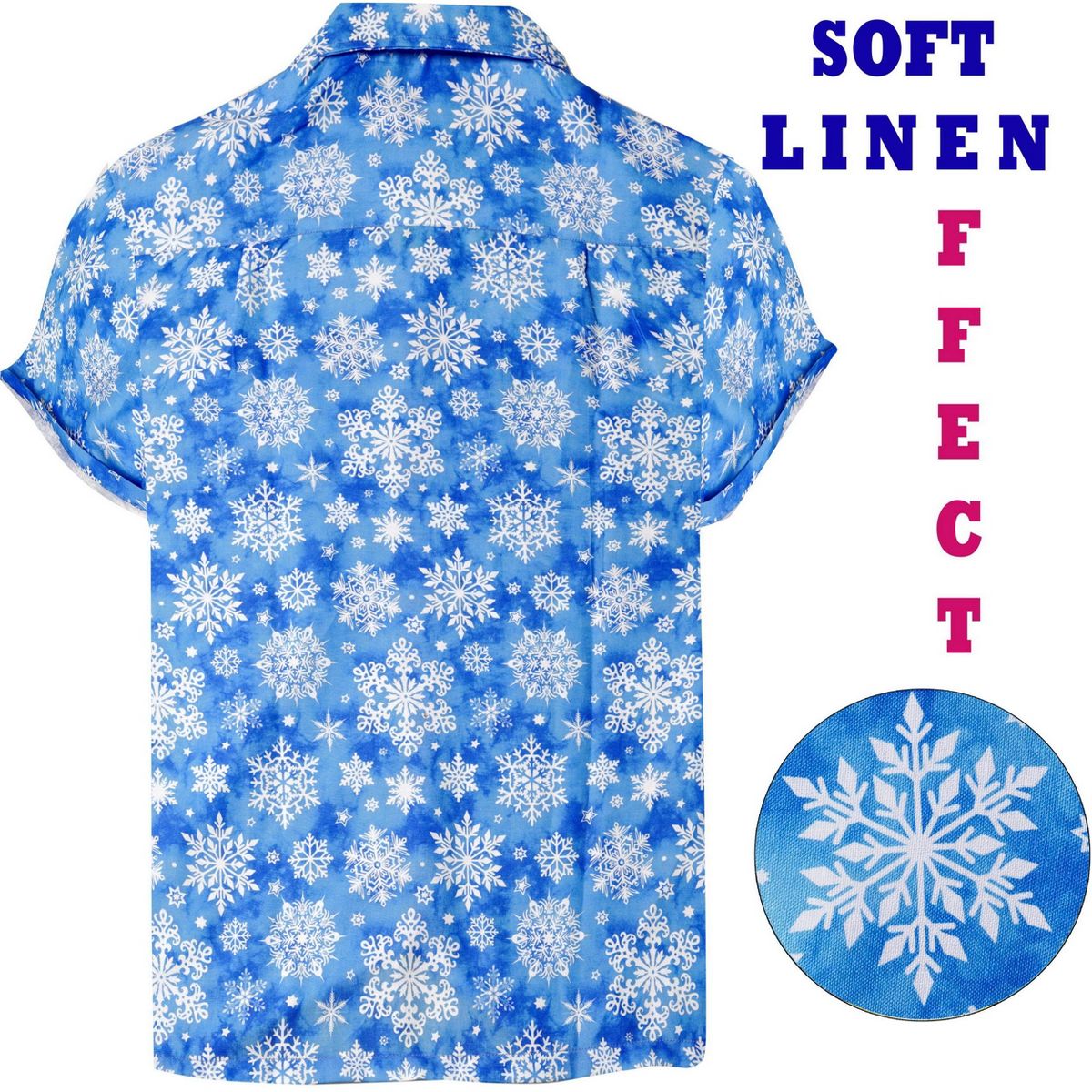 LA LEELA Men's Holiday Beach Holiday Short Sleeve Santa Claus Party Hawaii Holiday Shirt Hawaiian Christmas Tree Shirts for Men - thumbnail 2