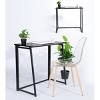 FurnitureR Folding Home Office Desk, 31.5 Inches Foldable Table, Space Saving Computer Study Desk Compact Writing Workstation for Small Space, Black - 3 of 4