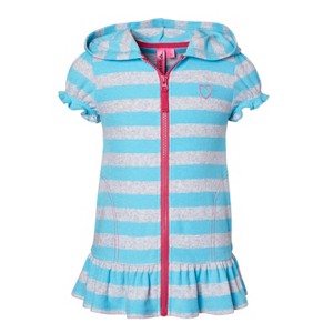 Sportoli Beach Coverups for Girls Swimsuit Cover Up Cotton Terry Hood Swim Robe Swimwear - 1 of 3