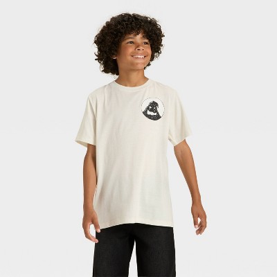 Boys' Nightmare Before Christmas Halloween Short Sleeve Graphic T-Shirt - Ivory