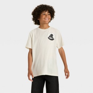 Boys' Nightmare Before Christmas Halloween Short Sleeve Graphic T-Shirt - Ivory - 1 of 4