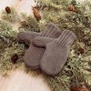 Ragon House Mittens Holiday Ornament , Christmas Tree or Winter Decor, Cozy Hanging Mitten Pair, 7 x 4.5 inch Cotton Blend, Grey - 2 of 3