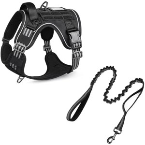 rabbitgoo Tactical Dog Harness and Leash for Large Dogs, & Molle, Easy Pet Harness - 1 of 1