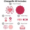 Big Dot of Happiness Happy Galentine's Day - Valentine's Day Party Paper Charger and Table Decorations - Chargerific Kit - Place Setting for 8 - image 3 of 4