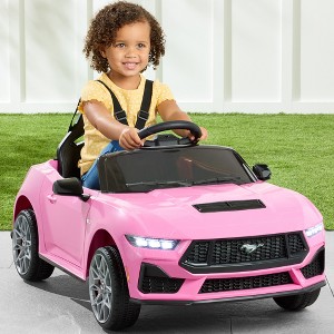Best Choice Products Kids 12V Electric Ride-On Car Officially Licensed Ford Mustang w/ Remote, LED Lights - 1 of 4