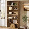 Lantine 71" Tall Bookcase, 6-Tier Wood Bookshelf, Large Open Display Shelf, Freestanding Storage Cabinet for Living Room, Home Office, Library - 2 of 4