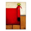 Trademark Fine Art -Daniel Patrick Kessler 'Red Dog With Apple' Canvas Art - 2 of 3