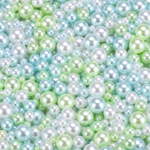 Unique Bargains Crafting Decorative Fillers No Hole Vase Faux Pearl 0.12-0.31inch 800 Pcs - 1 of 4