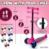 SereneLife 3-Wheel Foldable Kid Kick Scooter - Adjustable Handlebar, LED Lights - 4 of 4