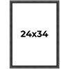PosterPalooza | Refined Black Picture Frame - UV Acrylic, Foam Board Backing, Hanging Hardware - 2 of 4