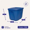 HOMZ Stackable and Nestable Heavy Duty Plastic Storage Container with 4 Way Handles - 4 of 4