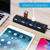 Boersma 7-Port USB 3.0 Hub – High-Speed Data Splitter with Smart Charging Port, Individual On/Off Switches, USB Extension for PC, Laptop, MacBook - 2 of 4