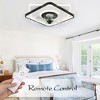 Bella Depot 20" Modern Low Profile Ceiling Fan with Dimmable Light, 6-Speed Reversible with Remote Control - image 4 of 4