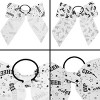 Okuna Outpost 20 Pack 8 Inch Cheer Bows For Cheerleaders, Elastic Ponytail  Holders For Women And Girls, Bulk Polyester Hair Ribbons, 2 Designs, White  : Target