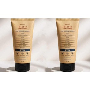 Sky & Sol 1Pack/2Pack Face & Body Sunscreen SPF 50 3oz Reef Safe, Organic Natural Tallow &  Zinc Oxide Sunblock Hydrating, Non-Greasy, Water Resistant - 1 of 4
