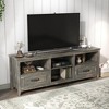 70" Modern TV Stand with 2 Drawers & 4 Open Shelves, Entertainment Console for Living Room or Bedroom, Media Storage Cabinet Supports Up to 200 lbs - 3 of 4