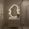 Apmir Super Bright 192 LEDs/m LED Lighted Anti-Fog Tempered Glass Irregular Bathroom/Vanity Mirror with ETL & 3-Year Warranty - 2 of 4