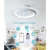 HUMHOLD Bladeless Ceiling Fan with Light Remote, Smart LED Ceiling Fans with App Control, Modern Low Profile Dimmable Light Ceiling Fan - 4 of 4