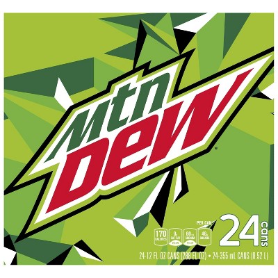 Mountain Dew Citrus Soda - 24pk/12 fl oz Cans