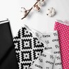 Bacati - Love Black/Fuschia set of 2 Small Side Crib Rail Guard Covers - 2 of 4