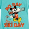 Girls' - Disney - No Day Like A Ski Day Fitted Short Sleeve Graphic T-Shirt - 2 of 4