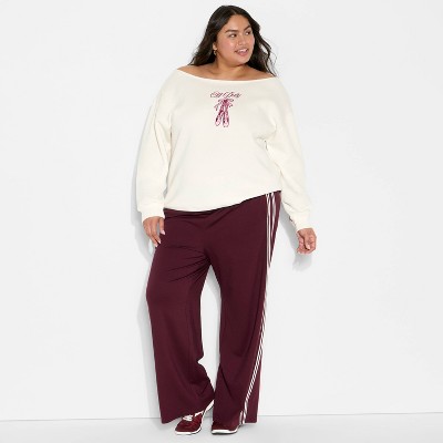 Women's Off the Shoulder Sweatshirt - Wild Fable™