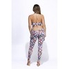 Slickblue Women's Aqua Printed Jumpsuit, Tie Detail Waist, Casual Day to Night Style, Size S-L - 4 of 4