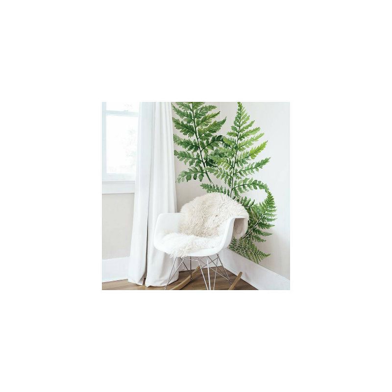 Fern Peel and Stick Giant Wall Decal Green - RoomMates, 3 of 6